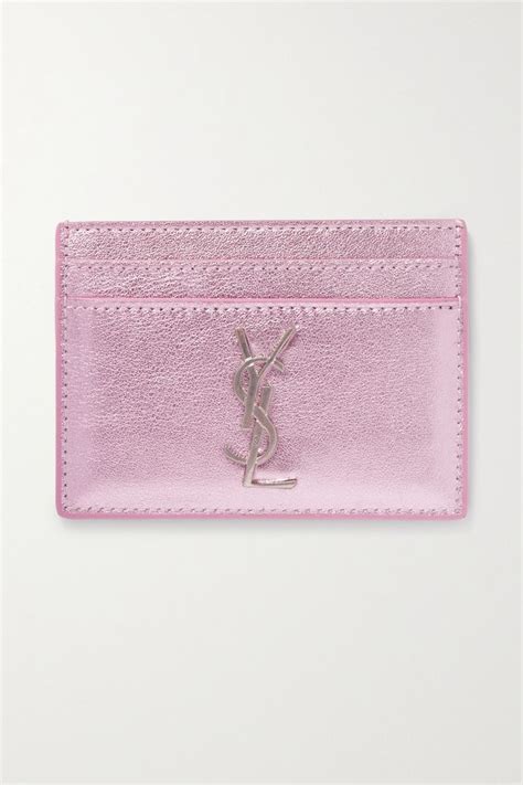 blush pink ysl card case|YSL card cases.